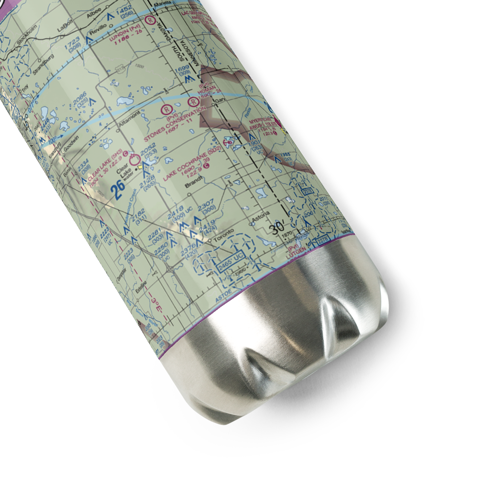 Stone's Conservation Airport (17SD) VFR Sectional Water Bottle 