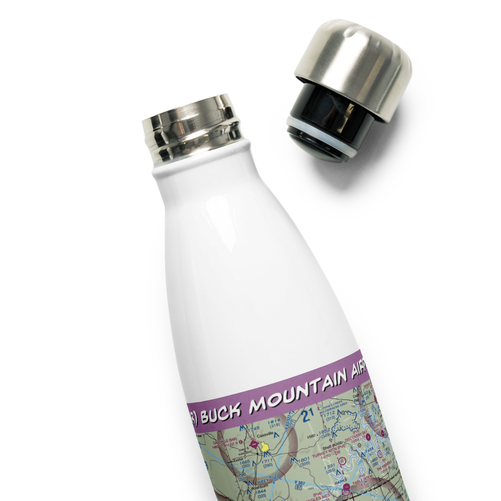 Buck Mountain Airport (18AR) VFR Sectional Water Bottle 