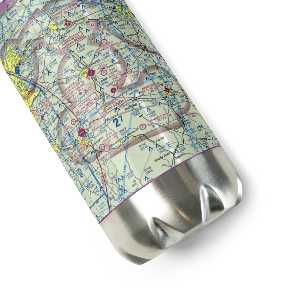 Sleepy Hollow Airport (18GA) VFR Sectional Water Bottle 