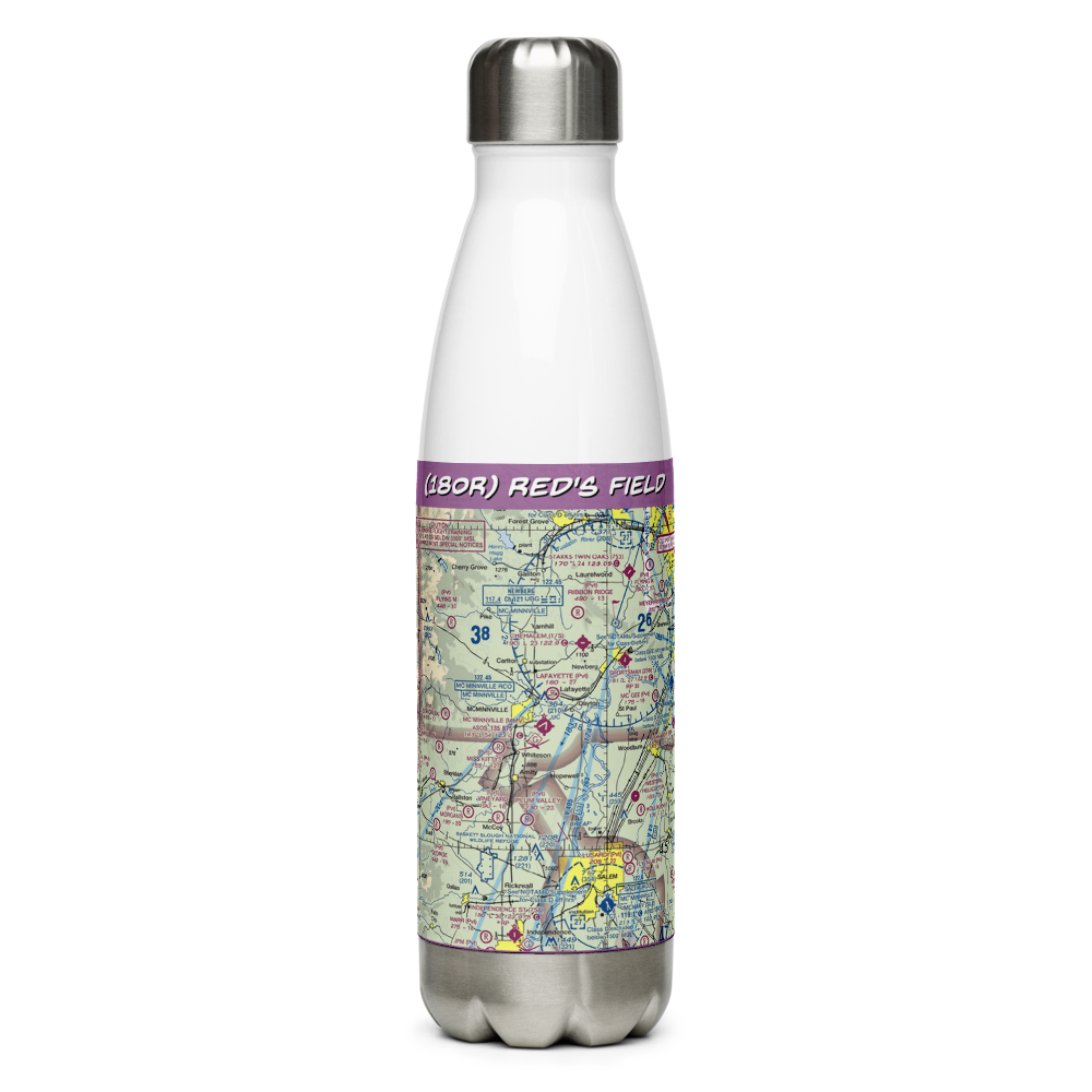 Red's Field (18OR) VFR Sectional Water Bottle 