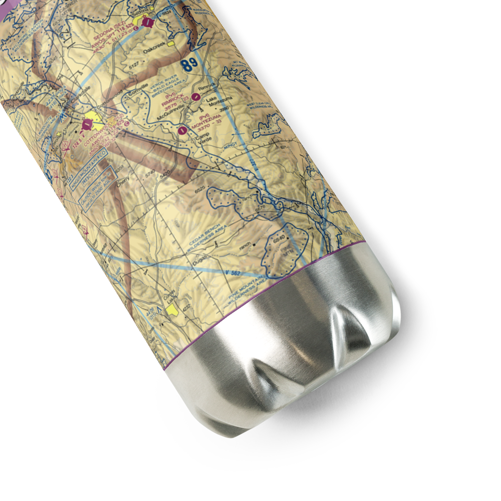 Montezuma Airport (19AZ) VFR Sectional Water Bottle 