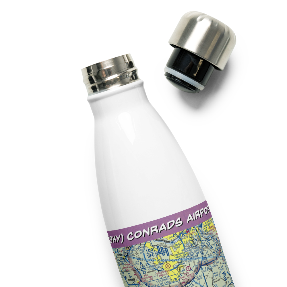 Conrads Airport (19KY) VFR Sectional Water Bottle 