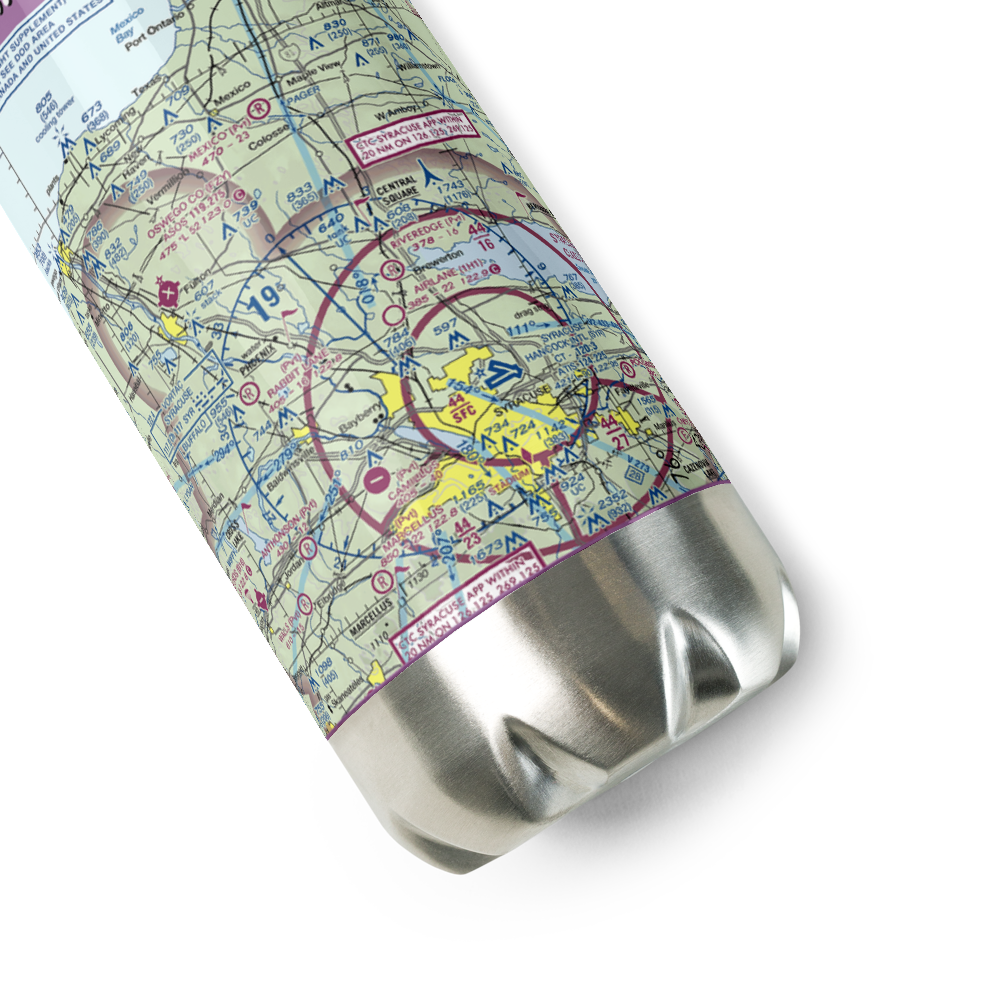 Riveredge Airpark (19NK) VFR Sectional Water Bottle 