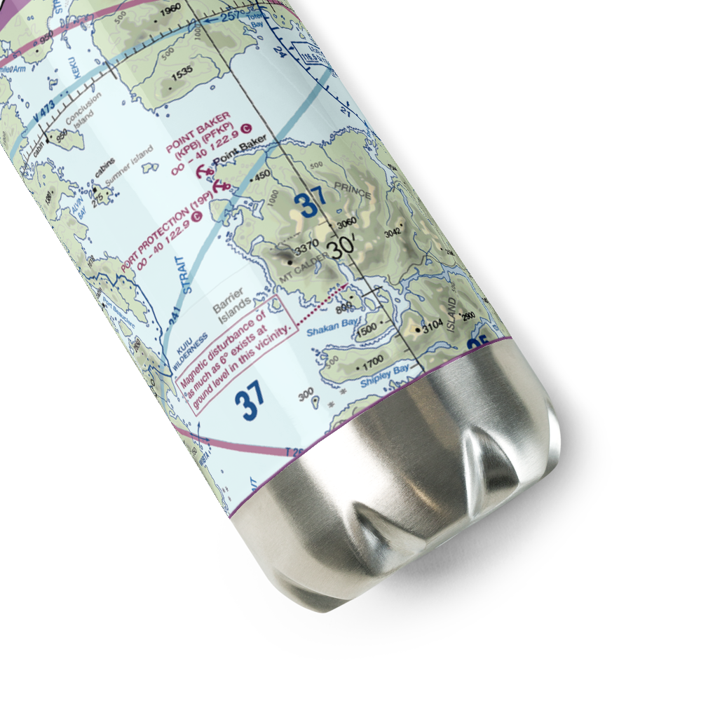 Port Protection Seaplane Base (19P) VFR Sectional Water Bottle 