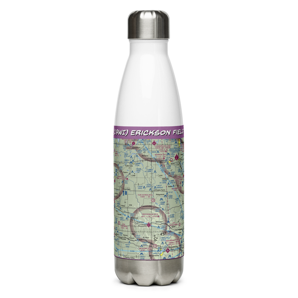 Erickson Field (19WI) VFR Sectional Water Bottle 