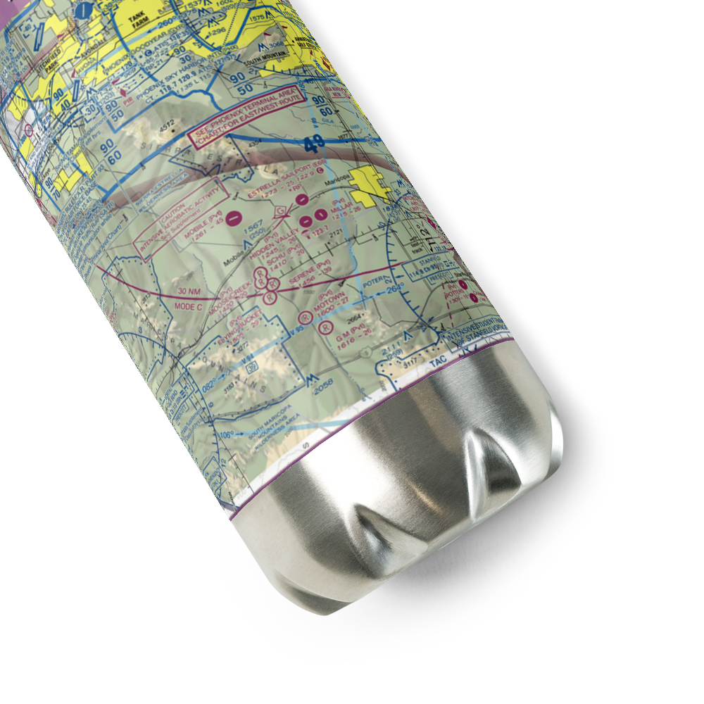 Mobile Airport (1AZ0) VFR Sectional Water Bottle 