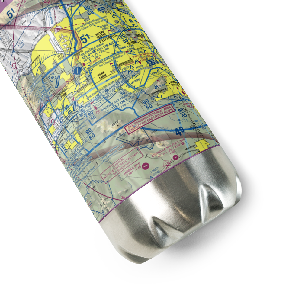 Paradise Air Park (1AZ2) VFR Sectional Water Bottle 