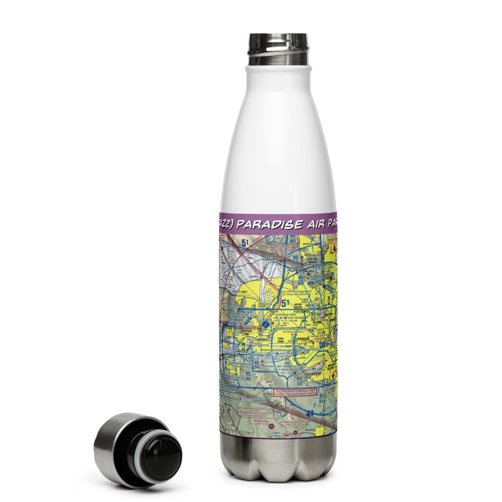 Paradise Air Park (1AZ2) VFR Sectional Water Bottle 