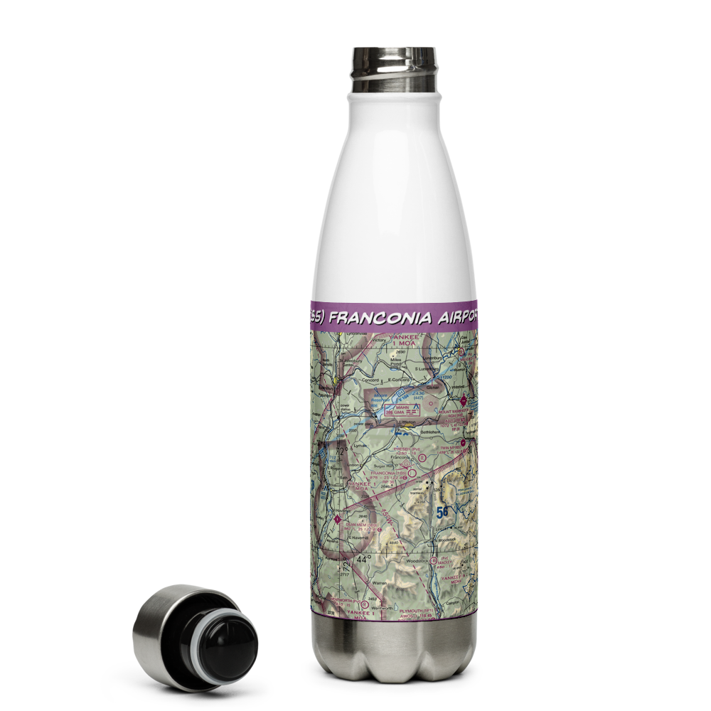 Franconia Airport (1B5) VFR Sectional Water Bottle 