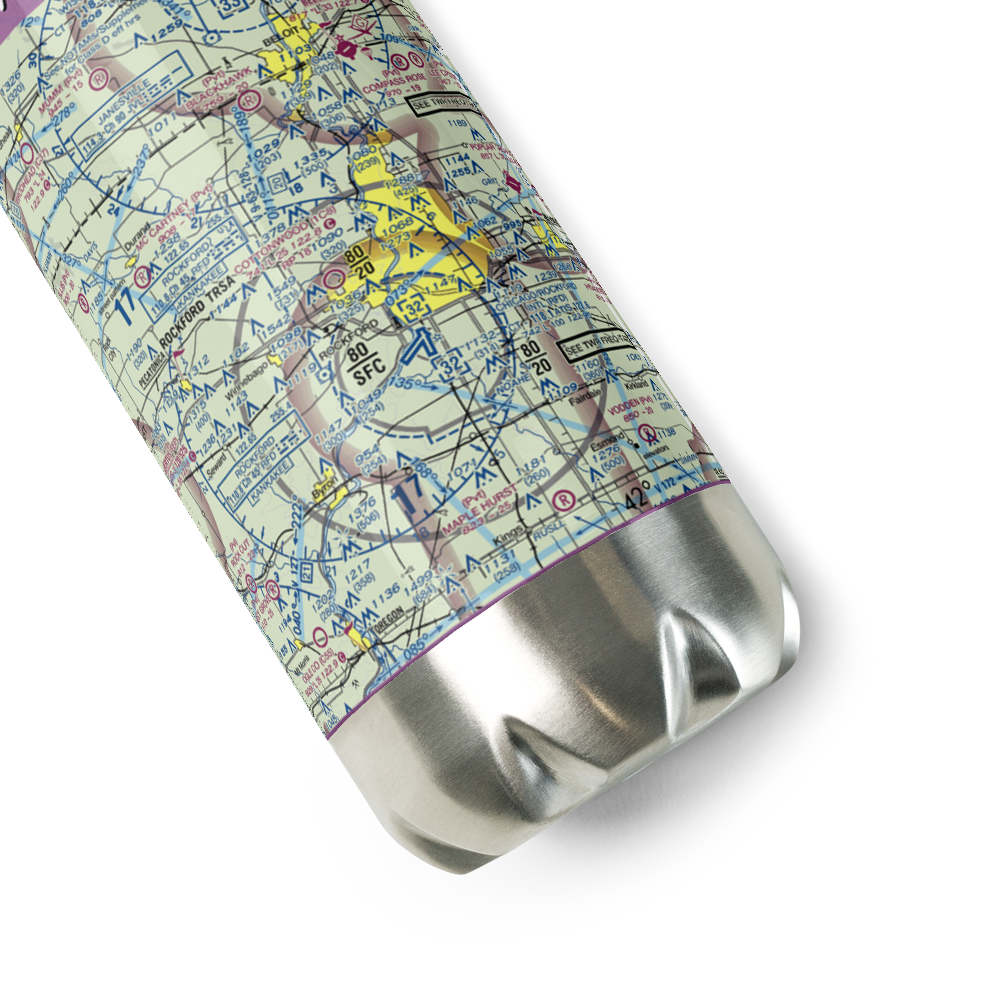 Cottonwood Airport (1C8) VFR Sectional Water Bottle 