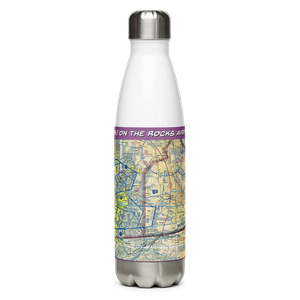 On the Rocks Airport (1CA6) VFR Sectional Water Bottle