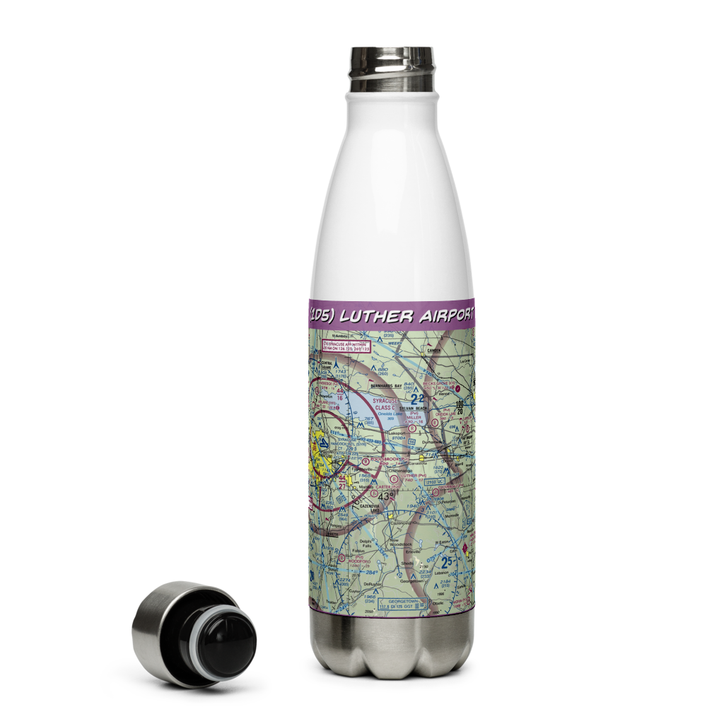 Luther Airport (1D5) VFR Sectional Water Bottle 