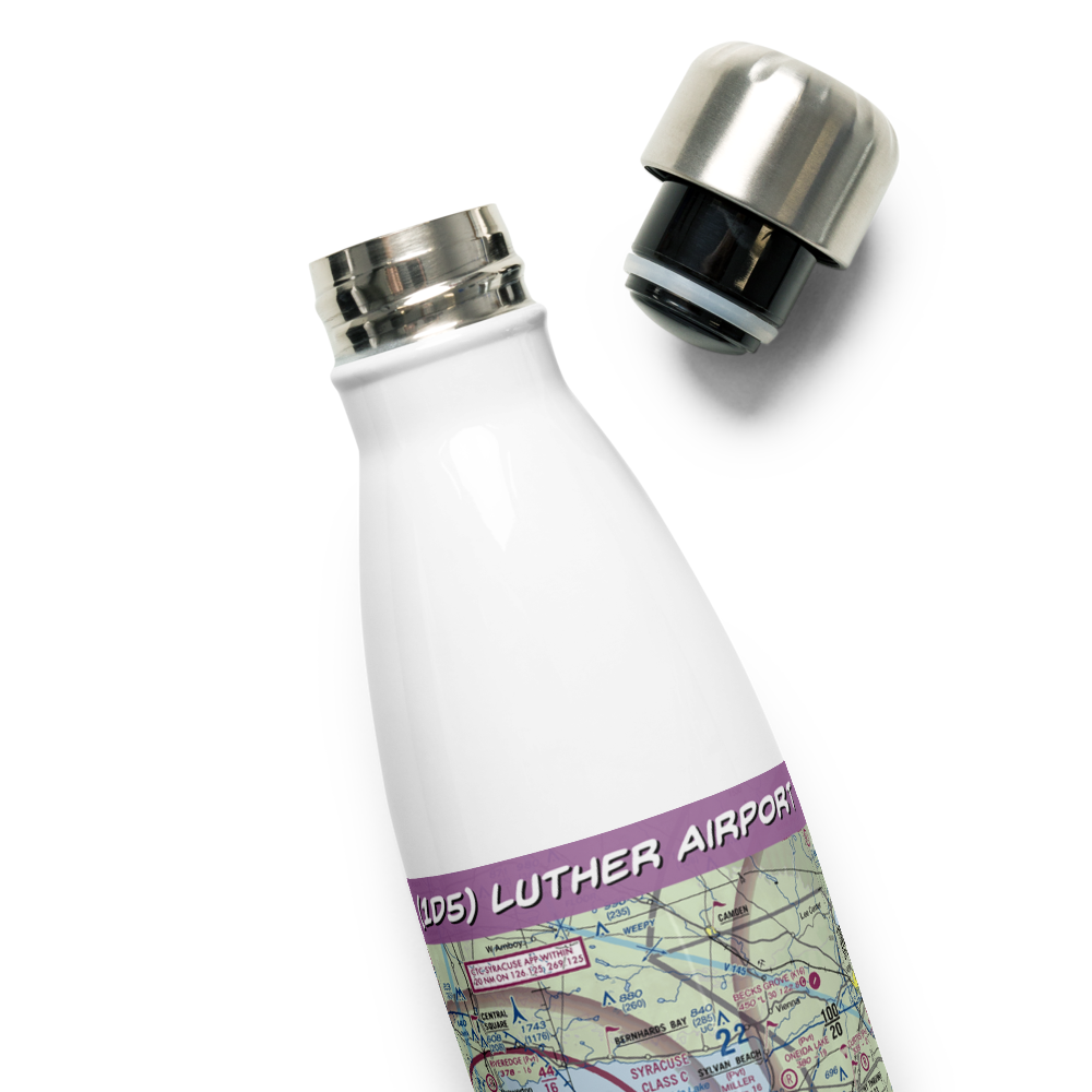 Luther Airport (1D5) VFR Sectional Water Bottle 