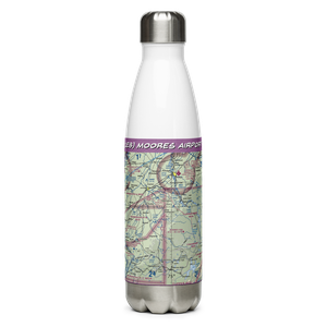 Moores Airport (1E8) VFR Sectional Water Bottle