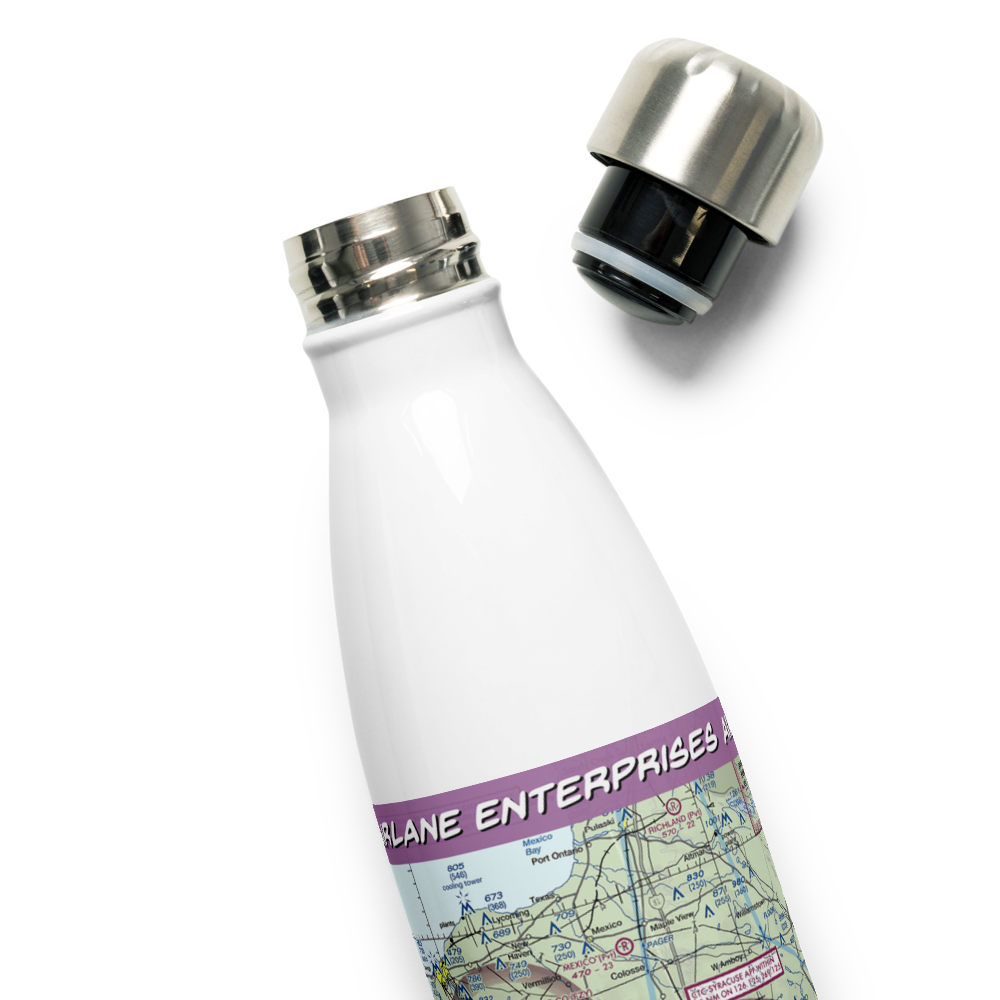Airlane Enterprises Airport (1H1) VFR Sectional Water Bottle 