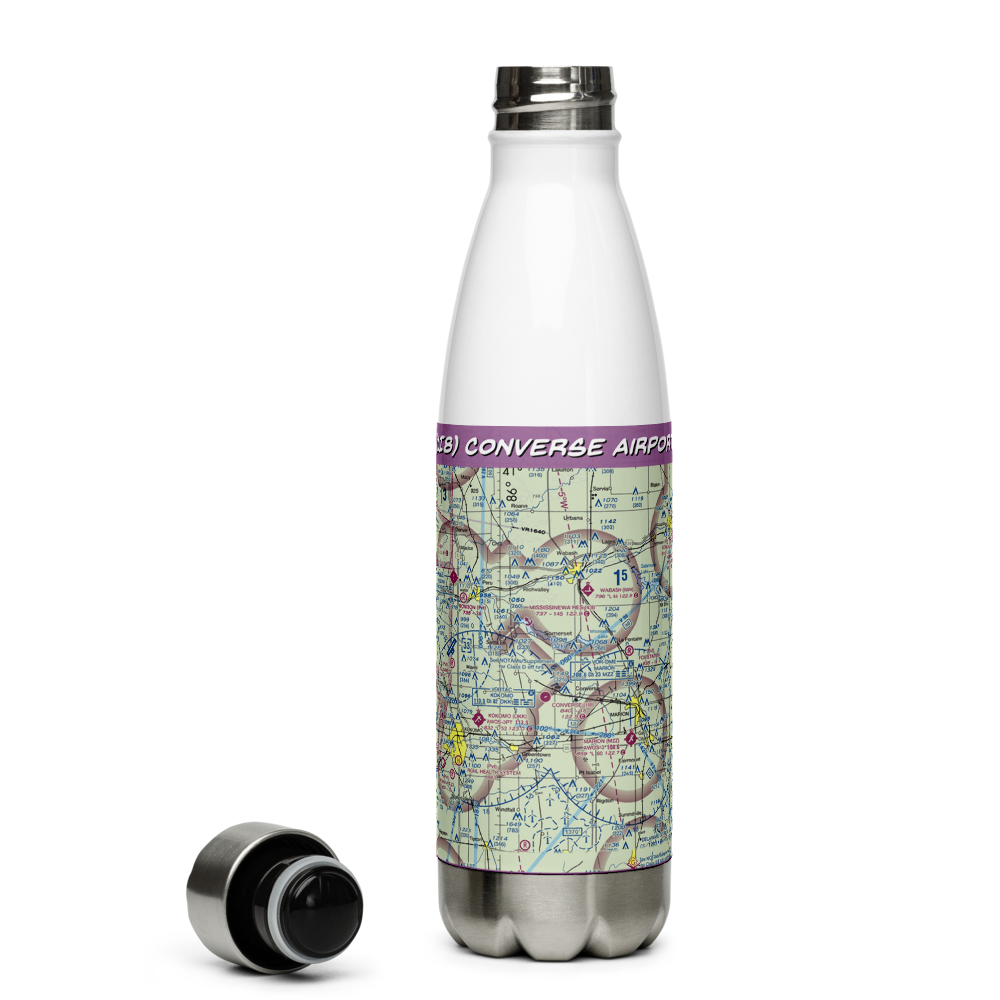 Converse Airport (1I8) VFR Sectional Water Bottle 
