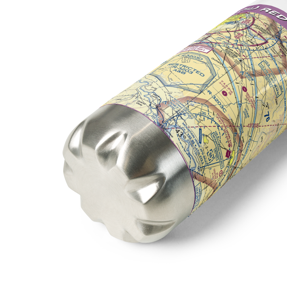 Red Baron Airpark (1ID4) VFR Sectional Water Bottle 