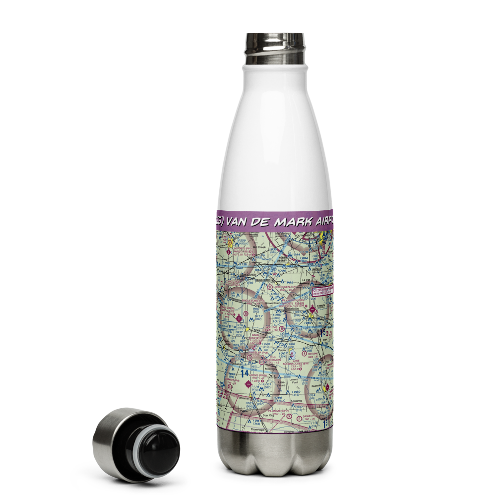 Van De Mark Airport (1II5) VFR Sectional Water Bottle 