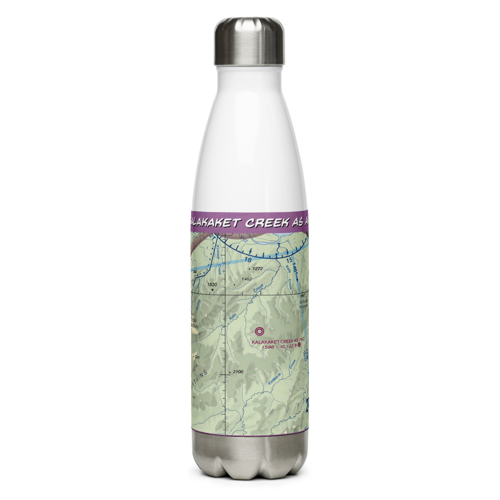 Kalakaket Creek AS Airport (1KC) VFR Sectional Water Bottle 