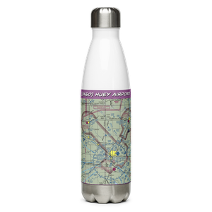 Huey Airport (1KS0) VFR Sectional Water Bottle