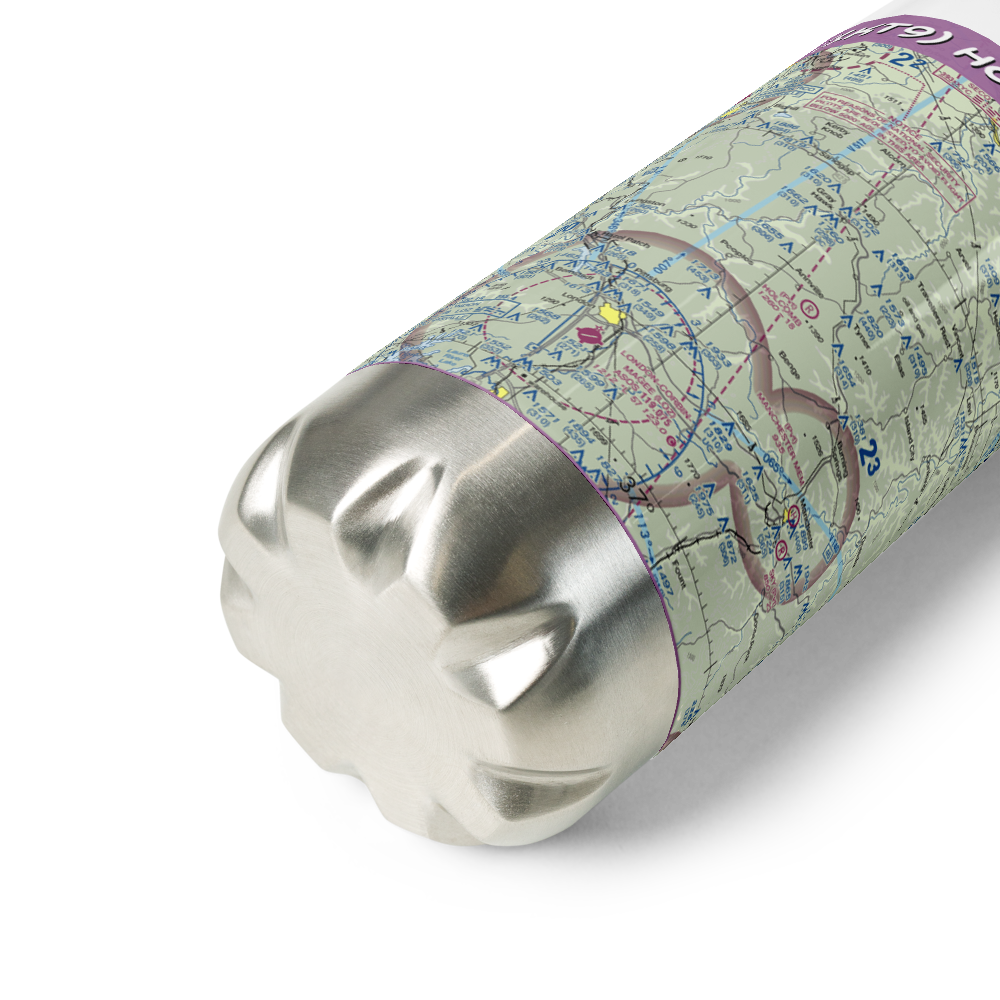 Holcomb Field (1KT9) VFR Sectional Water Bottle 