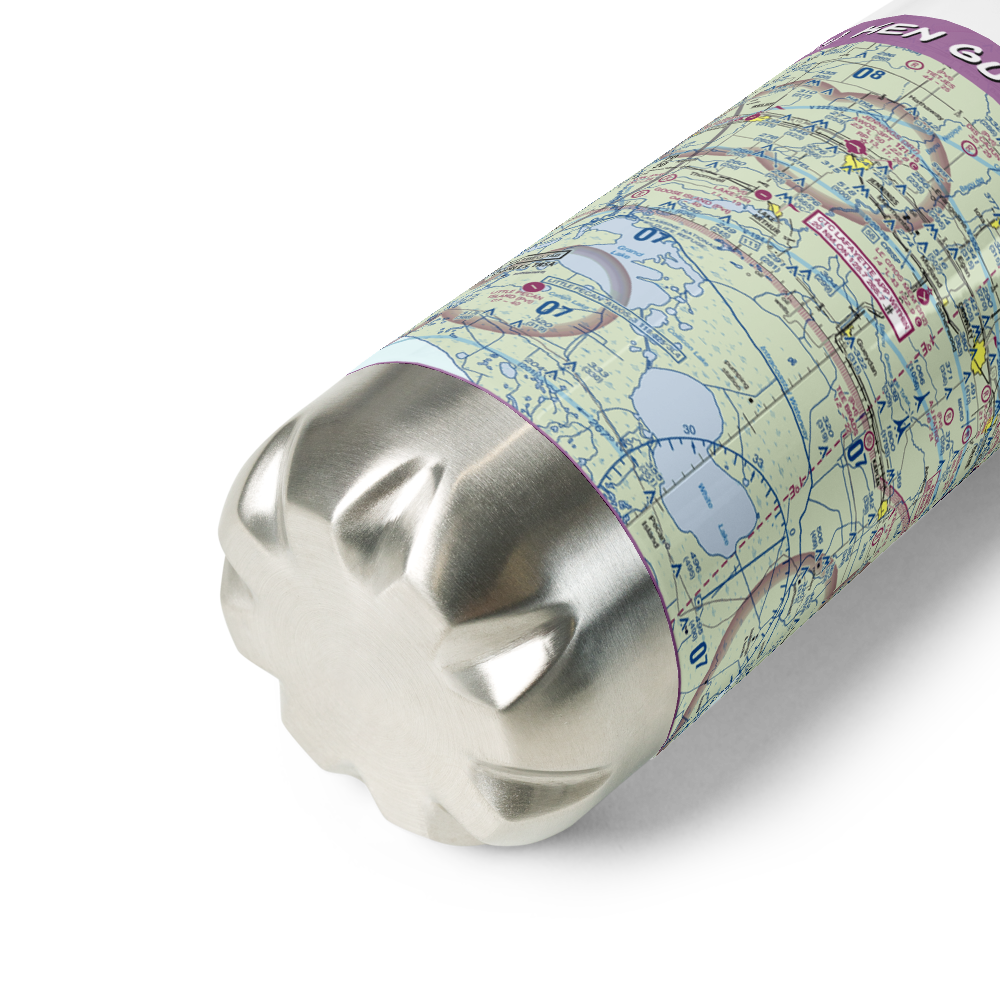 Ken Guidry Nr 2 Airport (1LA0) VFR Sectional Water Bottle 