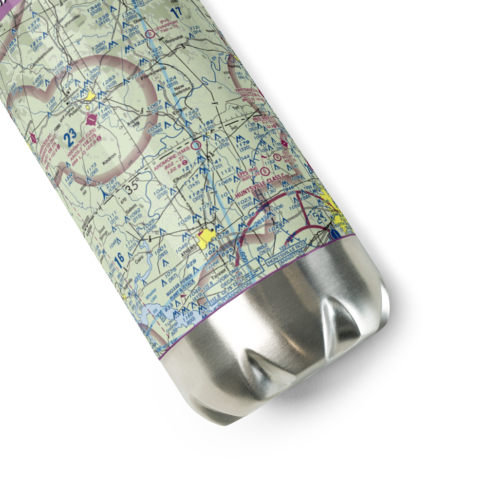 Ardmore Airport (1M3) VFR Sectional Water Bottle 