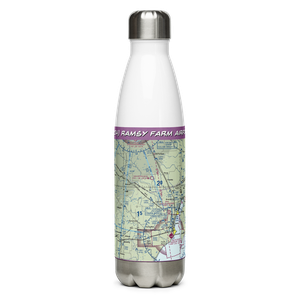 Ramsy Farm Airport (1MI4) VFR Sectional Water Bottle