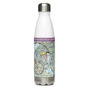 Rosedale Airport (1MI6) VFR Sectional Water Bottle
