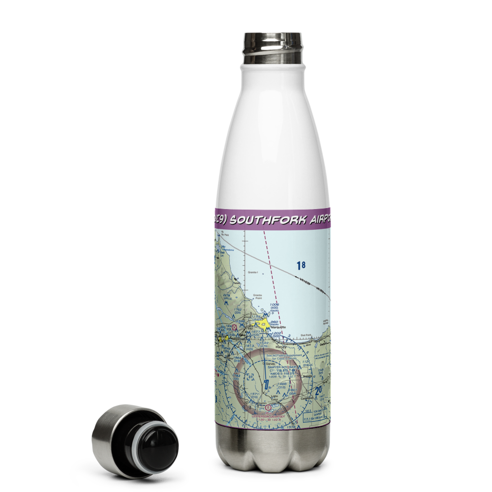 Southfork Airport (1MI9) VFR Sectional Water Bottle 