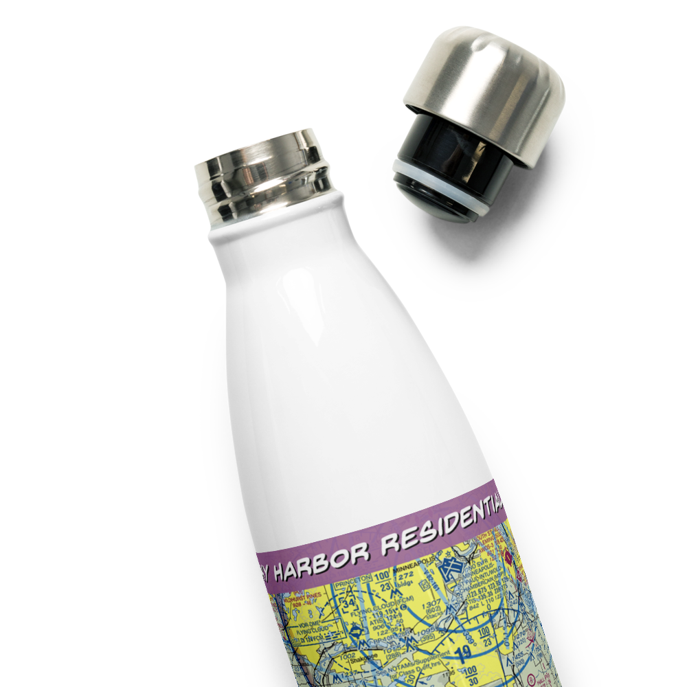 Sky Harbor Residential Airpark (1MN8) VFR Sectional Water Bottle 