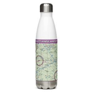 Hines Airport (1MO7) VFR Sectional Water Bottle