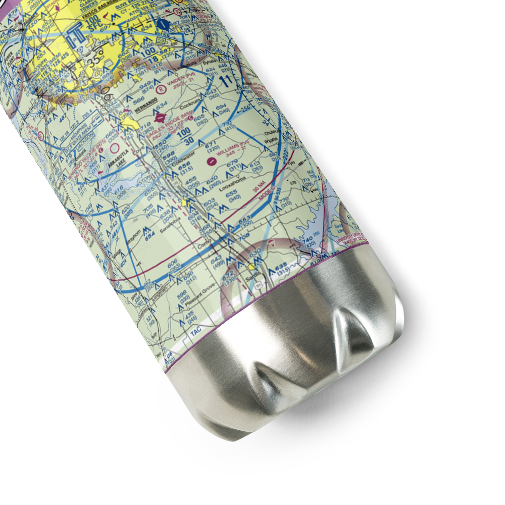 Eagles Ridge Airport (MS9) VFR Sectional Water Bottle 