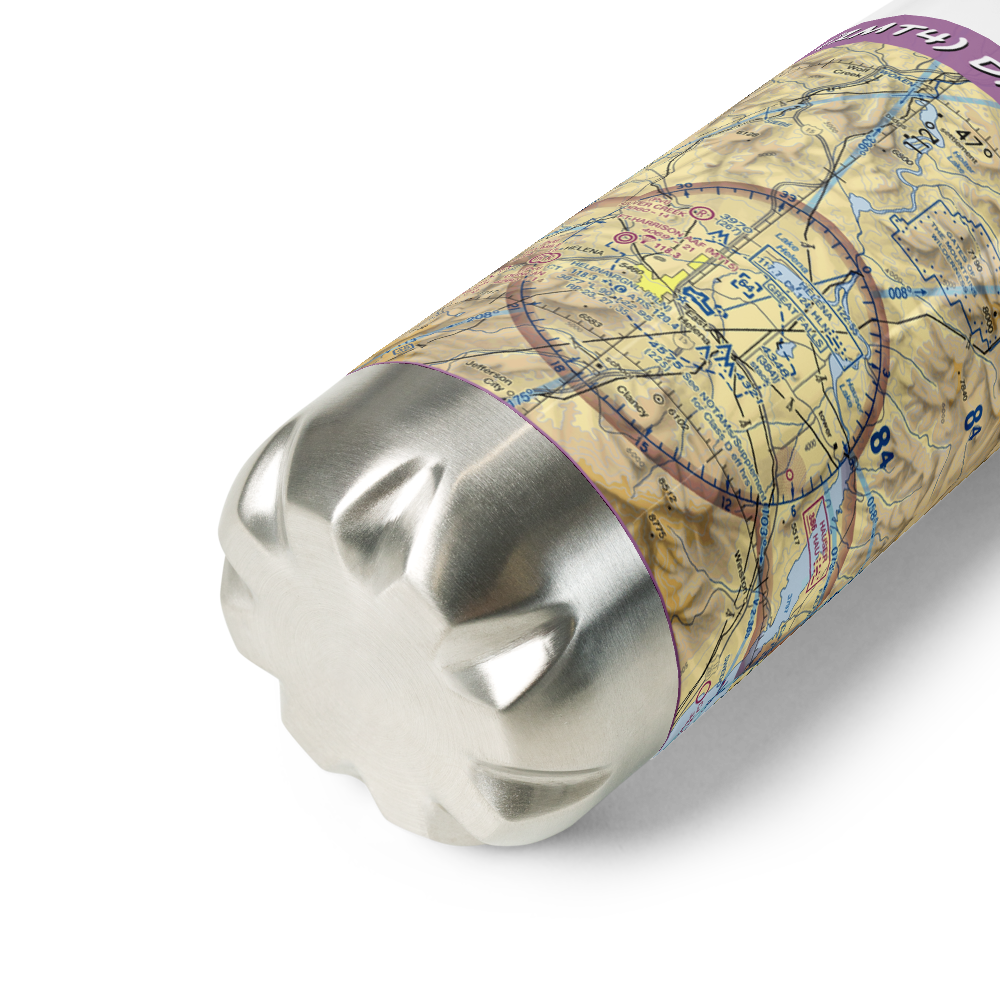 Davis Airport (1MT4) VFR Sectional Water Bottle 