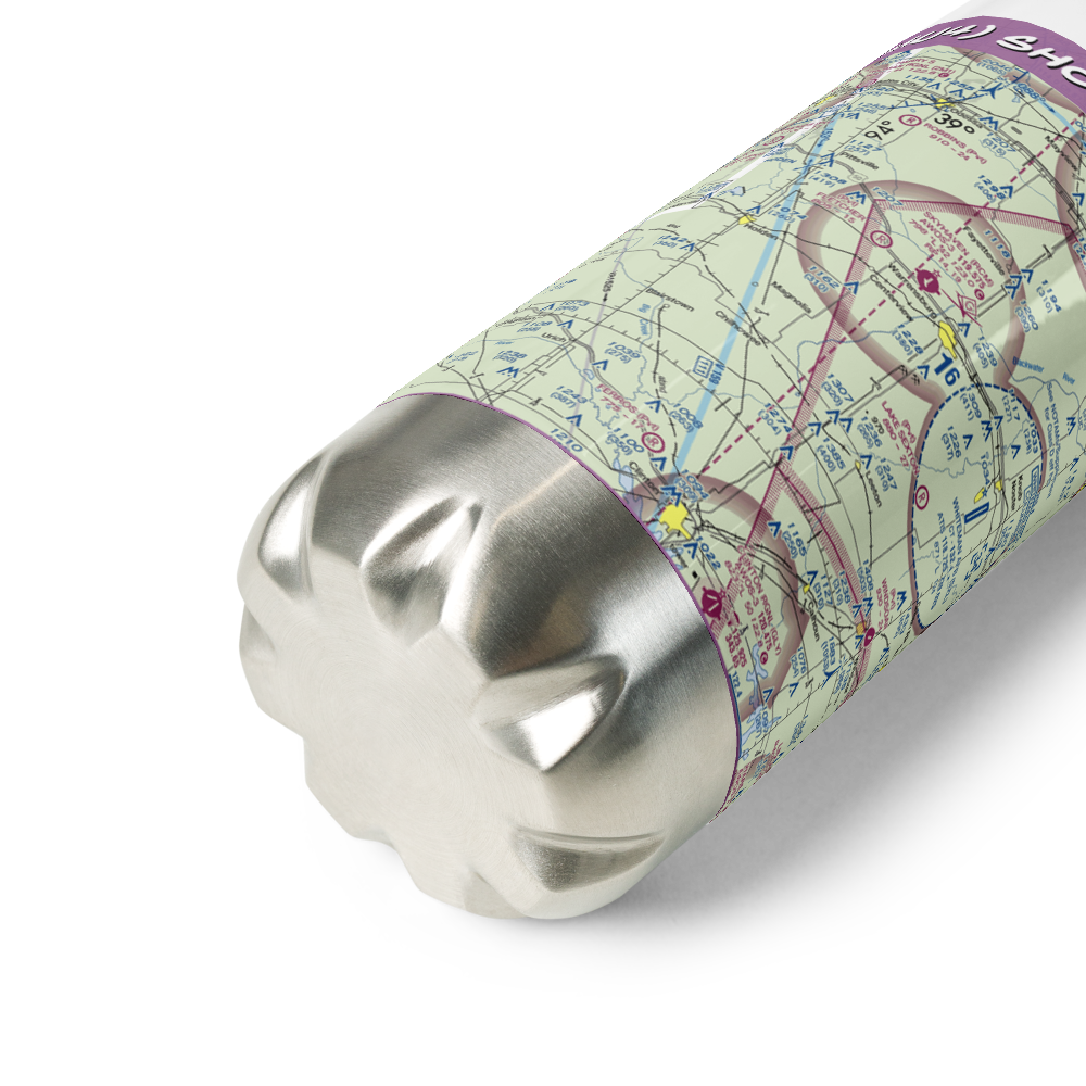 Short Air Airport (1MU4) VFR Sectional Water Bottle 