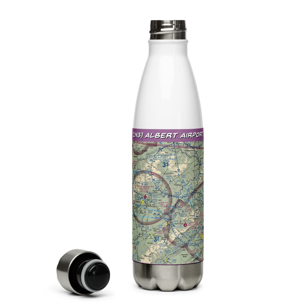 Albert Airport (1N3) VFR Sectional Water Bottle 