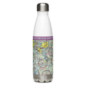Delk's Airport (1NC0) VFR Sectional Water Bottle