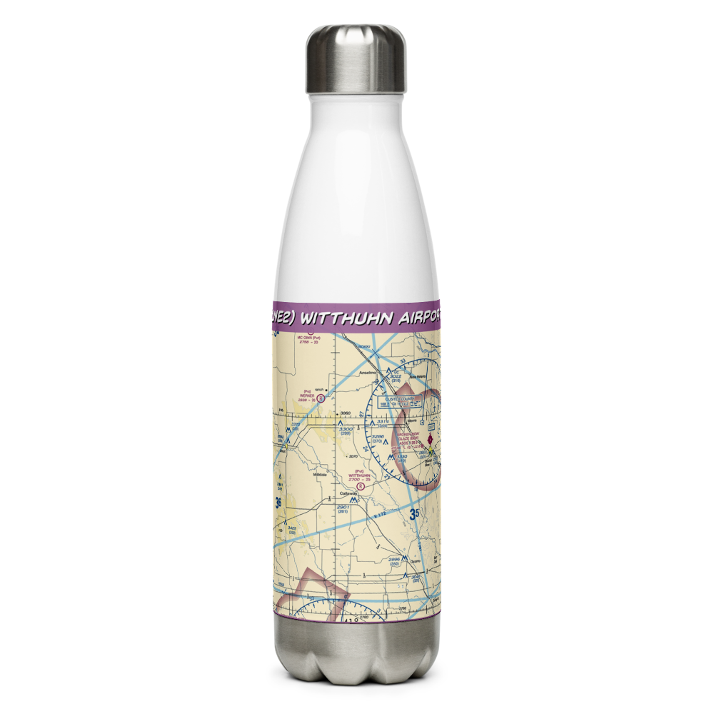 Witthuhn Airport (1NE2) VFR Sectional Water Bottle 