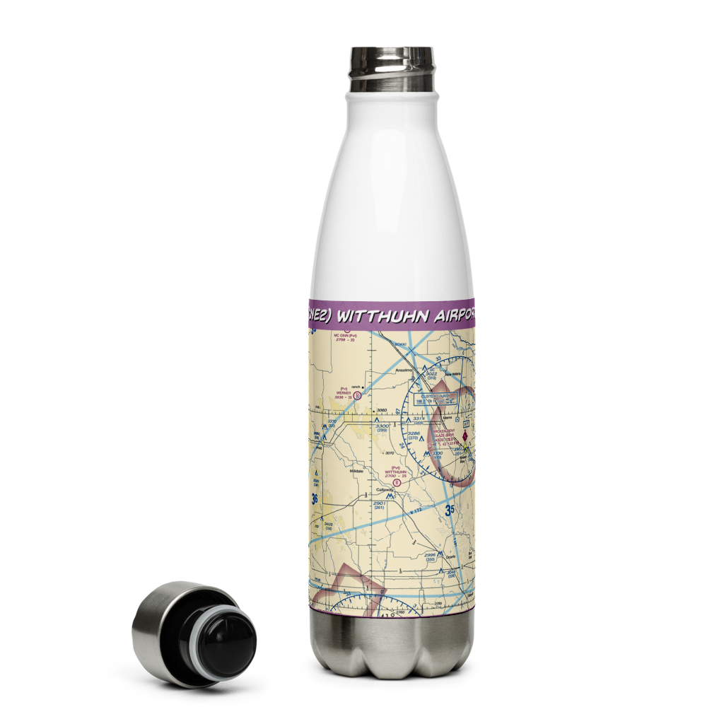 Witthuhn Airport (1NE2) VFR Sectional Water Bottle 