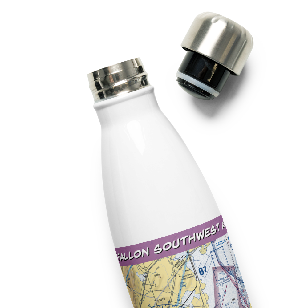 Fallon Southwest Airpark (1NV1) VFR Sectional Water Bottle 