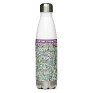 Sherman Field (1NY5) VFR Sectional Water Bottle