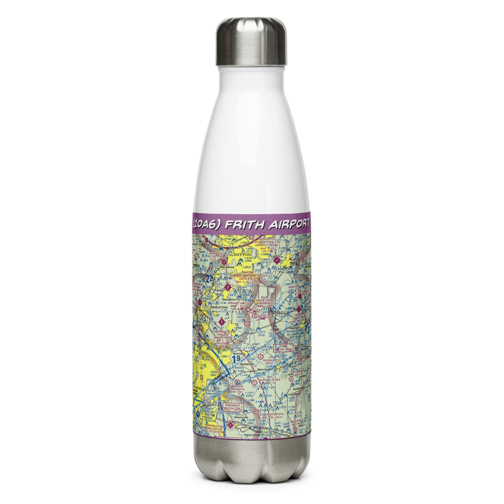 Frith Airport (1OA6) VFR Sectional Water Bottle 