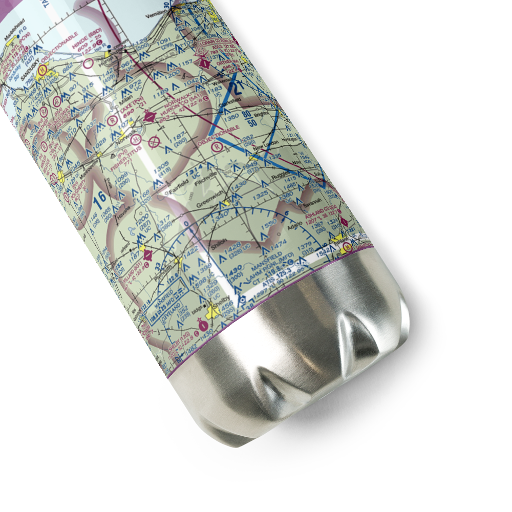 Knight Airport (1OI7) VFR Sectional Water Bottle 