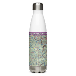 Grimes Airport (1OK7) VFR Sectional Water Bottle