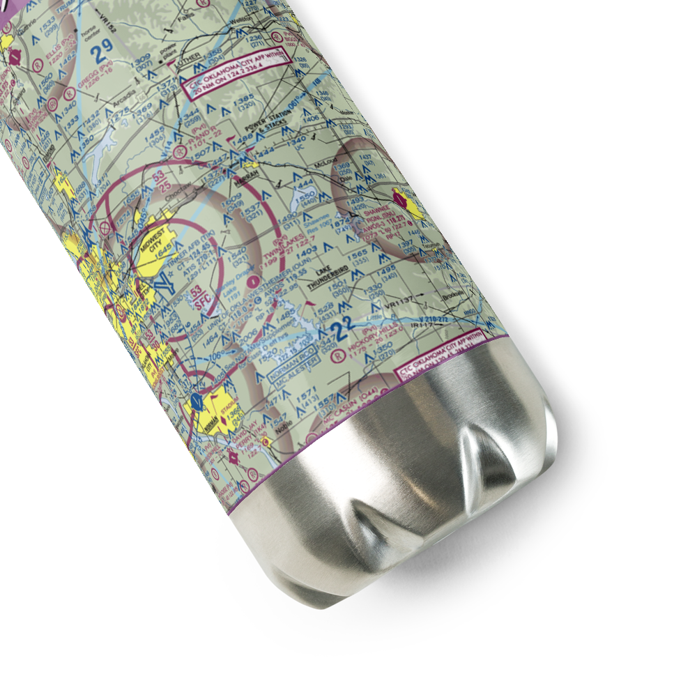 Steciak Strip (1OL2) VFR Sectional Water Bottle 