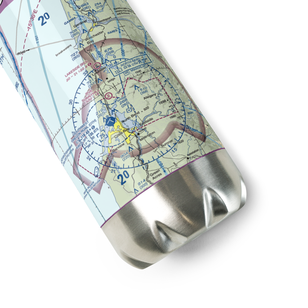 Sunnyhill Airport (1OR0) VFR Sectional Water Bottle 