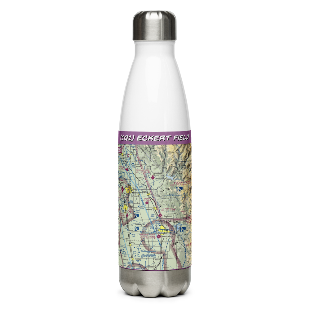 Eckert Field (1Q1) VFR Sectional Water Bottle 