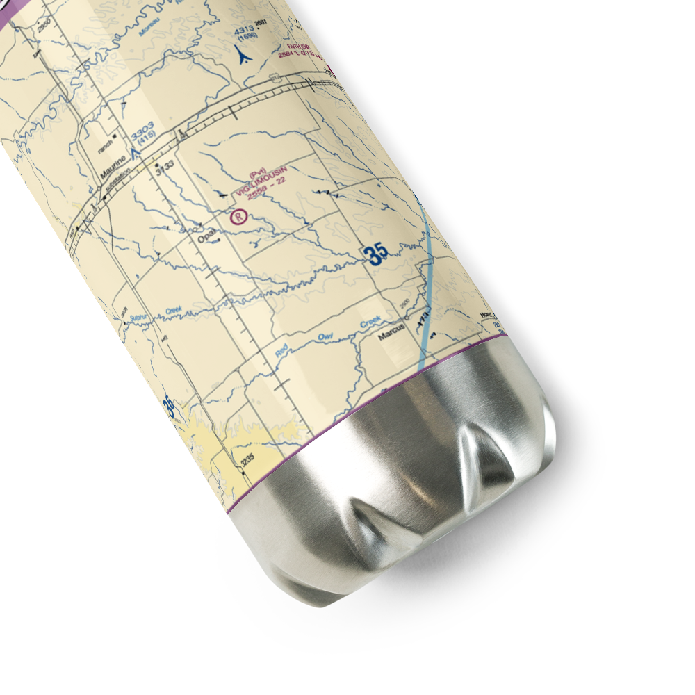 Vig Limousin Airport (1SD4) VFR Sectional Water Bottle 