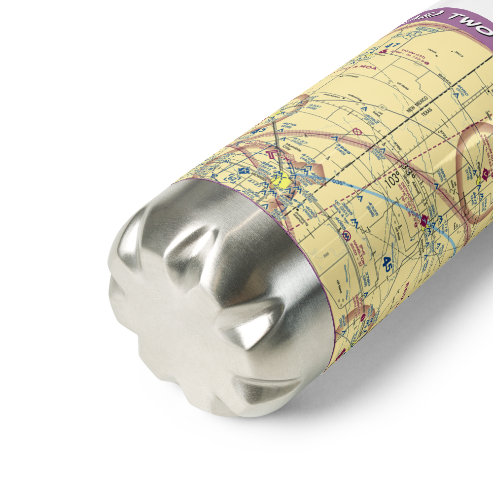 Two Leggs Airport (1TA5) VFR Sectional Water Bottle 