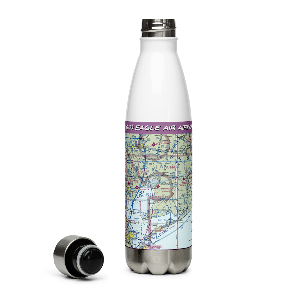 Eagle Air Airport (1TS0) VFR Sectional Water Bottle 